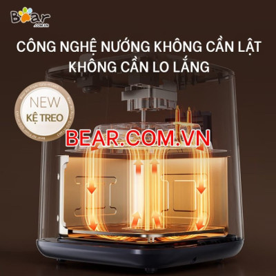 Nồi chiên không dầu 6L Bear QZG-H16R3 (AF-4H16K) 1600W Hàng Chính Hãng