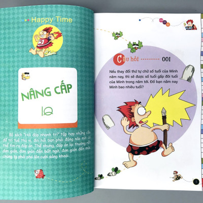 Sách Thiếu Nhi- Hỏi đáp nhanh trí - Nâng cấp IQ (Tái bản 2023)- 2HBooks