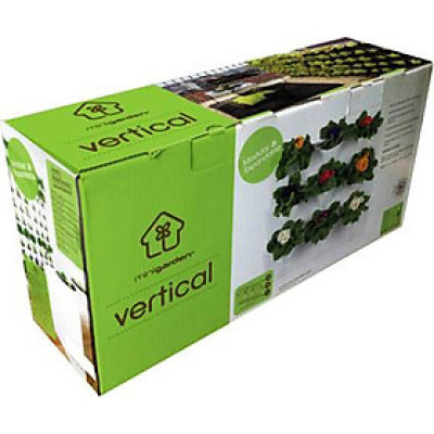 Chậu Trồng Cây Đứng Nhập Khẩu Châu Âu áp tường dạng tường xanh thẳng đứng hiệu Minigarden Vertical (Trọn bộ 3 SET + 1 KHAY nước)