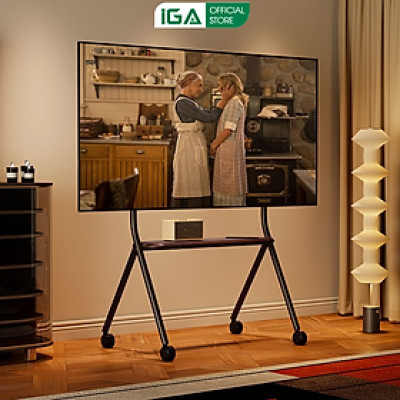 Giá treo tivi di động 32-80 INCH kệ treo tivi có bánh xe di chuyển khung thép phủ sơn chắc chắn thương hiệu IGA - GM189
