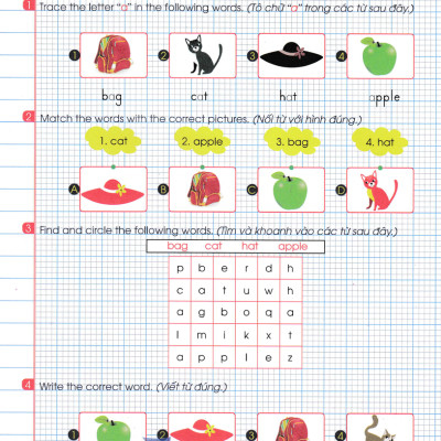 Phiếu Bài Tập Cuối Tuần Môn Tiếng Anh Lớp 1 (Theo Chương Trình Tiểu Học Mới) - HA