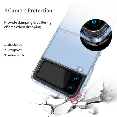 Ốp Lưng PC Trong Suốt Dành Cho Samsung Galaxy Z Flip 4 - Hàng Chính Hãng LEEU DESIGN