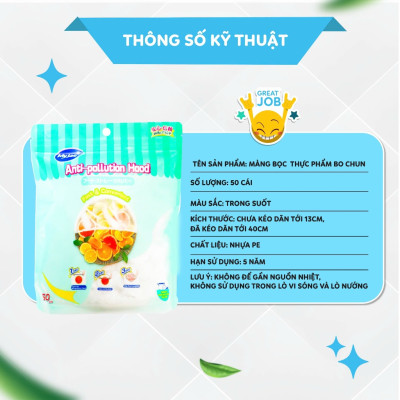  Bịch Màng Bọc Thực Phẩm Bo Chun MyJae (1 Bịch 50 Cái)