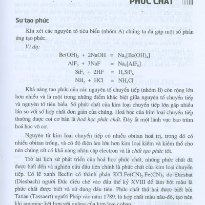 Hóa Học Vô Cơ Nâng Cao - Tập 3: Các Nguyên Tố Chuyển Tiếp