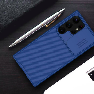 Ốp lưng chống sốc cho Samsung Galaxy S23 Ultra bảo vệ Camera hiệu Nillkin Camshield Pro chống sốc cực tốt, chất liệu cao cấp, có khung & nắp đậy bảo vệ Camera - hàng nhập khẩu