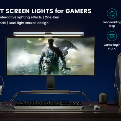 {LIMITED EDISION] ĐÈN TREO MÀN HÌNH THÔNG MINH YEELIGHT PRO RGB YLYTD0003 (màu đen) - Hỗ trợ Razer Chroma - Bản US có sẵn Adapter