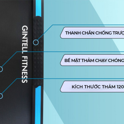 |GIÁ SỐC| Máy chạy bộ GINTELL SmarTrek Plus | Nâng dốc | Gấp gọn | BH 1 Năm