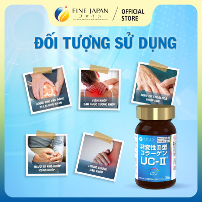 [Chức năng] Viên uống FFC Collagen UC II FINE JAPAN hỗ trợ xương khớp linh hoạt lọ 250 viên