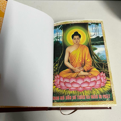 Sách - Kinh Diệu Pháp Liên Hoa - Bìa Cứng Bọc Plastic, Khổ A6