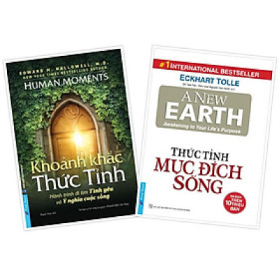 Sách Combo Khoảnh Khắc Thức Tỉnh + Thức Tỉnh Mục Đích Sống Bản Quyền