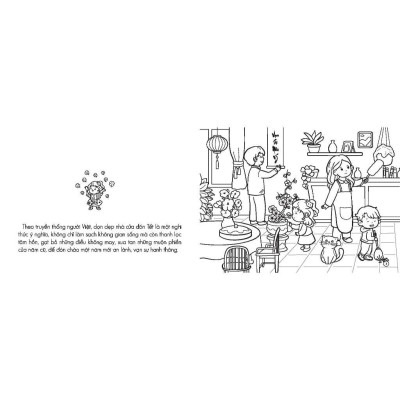 Sách Tô Màu - Tết Và Lễ Hội Truyền Thống Việt Nam + Chuyện Của Mèo Cam Và Hamster - Combo 2 Cuốn - Minh Thắng