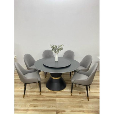 Bộ bàn tròn xoay 2  mâm ghế monet nhập khẩu