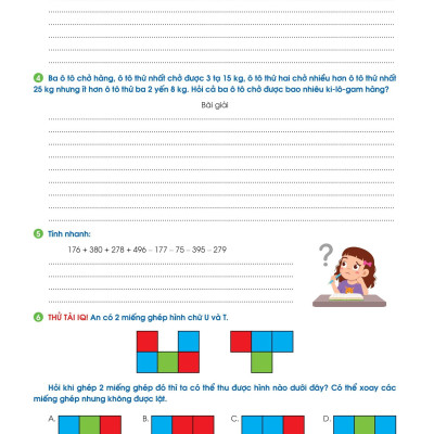 Phiếu Bài Tập Cuối Tuần Toán 4