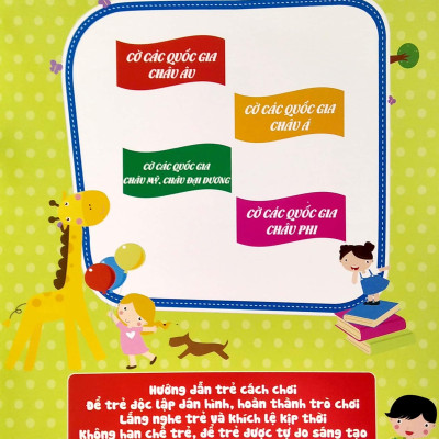 150 Miếng Dán Hình Thông Minh - Cờ Các Quốc Gia Trên Thế Giới (Từ 2 - 8 Tuổi) (Tái Bản 2023)