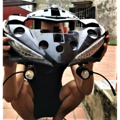 Đèn Trợ Sáng Bi Cầu Mini XP60 – 2 Chế Độ Cốt Vàng Pha Trắng, Siêu Sáng Chống Nước Tuyệt Đối Chất Lượng Cao , đèn ốp trần