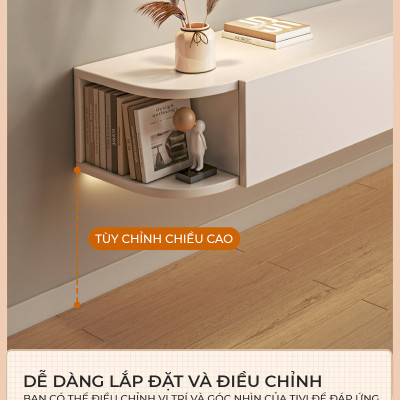 Kệ tivi treo tường thông minh thiết kế đẹp phong cách hiện đại thương hiệu IGA - GP326