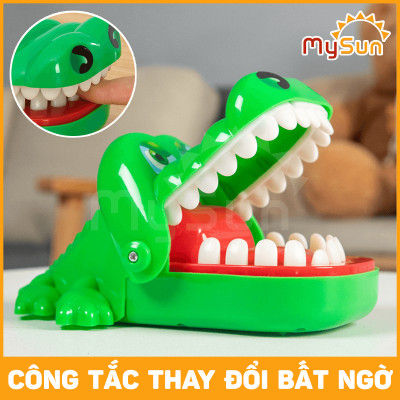 Đồ chơi cá sấu cắn tay loại to mini cá mập cá xấu cắn tay bấm răng MySun
