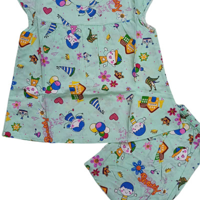 Combo 3 bộ tôn bé gái xinh xắn size 7-9 kg-giao màu ngẫu nhiên