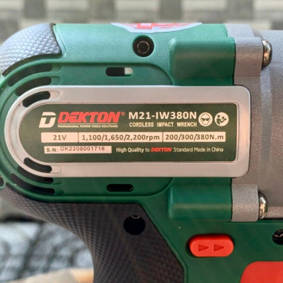 MÁY VẶN BULONG PIN 21V DEKTON M21-IW380N - HÀNG CHÍNH HÃNG