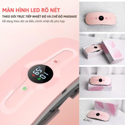 Máy Massage Làm Ấm Bụng, Đai Đeo Giảm Đau Bụng Kinh Nguyệt, Làm Ấm Tử Cung Cho Phụ Nữ Đến Kì 6 CHẾ ĐỘ