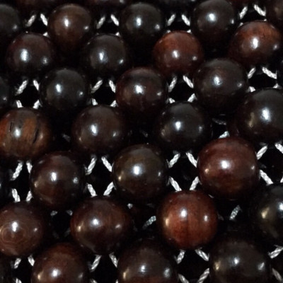 Đệm Khoác Vai Ghế Xe Ô Tô Hạt Gỗ Mun Cao Cấp ( video , hình thật )