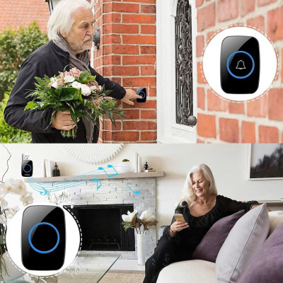 Chuônjg Cửa Báo Khách Không Dây – Tín Hiệu Xa Đến 300m, Siêu Nhạy, Lắp Nhanh, đèn ốp trần