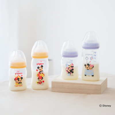 Bình Sữa Pigeon Softouch PP Plus Disney Baby - Màu Tím