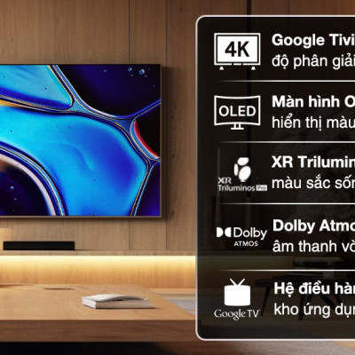 K-55XR80 - Google Tivi OLED Sony 4K 55 inch K-55XR80 - Hàng Chính Hãng