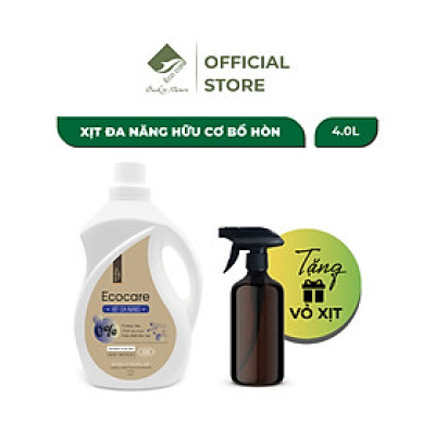 (TẶNG KÈM VỎ XỊT) Bình Xịt Vệ Sinh Đa Năng ECOCARE 4L Khử Mùi, Diệt Nấm Mốc, Diệt Khuẩn Hiệu Quả Nhà Bếp, Nhà Vệ Sinh Và Nhà Tắm