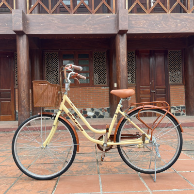 Xe đạp mini Wahama KOREA HQ 24/26 inch - Tặng khóa bánh sau, đồ lắp xe