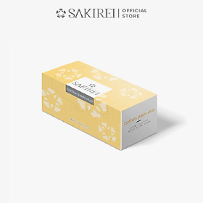 [Quà Tặng] Bông tẩy trang Sakirei từ Nhật Bản Hộp 60 miếng