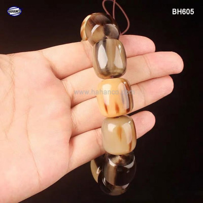 Vòng tay đốt trúc bằng sừng bò Châu Phi (Đủ Size & Màu) BH605 - Phú quý và trường tồn - con người quân tử