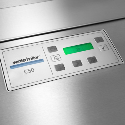 Máy rửa chén băng tải Winterhalter C50 M - Tráng đơn - Hàng Chính Hãng