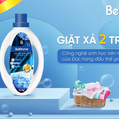 Nước Giặt Xả Công Nghệ Sinh Học Bell Home Hương Cuốn Hút 3,2KG