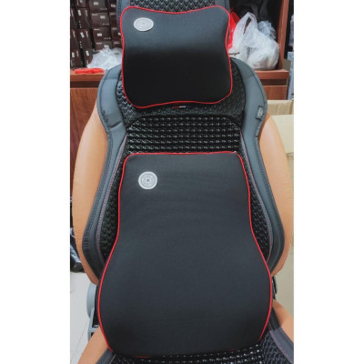  Bộ tựa đầu tựa lưng cao su non nguyên khối - bộ gối đầu tựa lưng trên ô tô