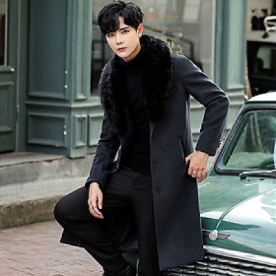 Áo khoác dạ nam hàn quốc thời trang dáng dài NAD98