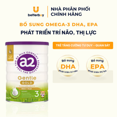 Combo 2 Lon Sữa a2 Milk a2 Gentle Gold Đủ Số Lon 800g