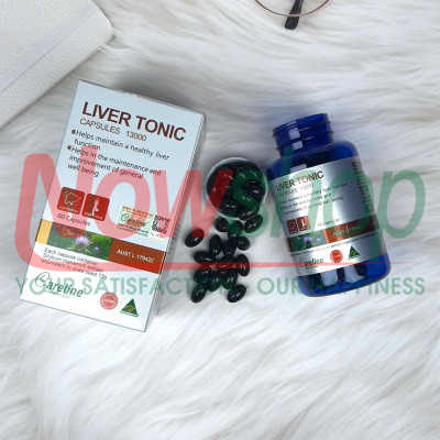 Liver Tonic 13000mg Careline hộp 60 viên cải thiện chức năng gan giúp giải độc mát gan hạ men gan