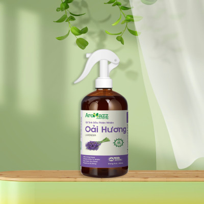 Xịt Tinh Dầu Thơm Phòng Ngủ Từ Thiên Nhiên , Khử Mùi Thơm Phòng Ngủ Ngon Nhiều Mùi Oải Hương, Sả Chanh, Cam Sả, Vỏ Quế Bạc Hà Chai Lớn 300ml