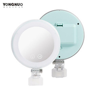 Gương trang điểm đèn LED YONGNUO YN-08 vòng tự sướng mini có thể kẹp điện thoại Nhiệt độ hai màu có thể điều chỉnh độ sáng khi trang điểm