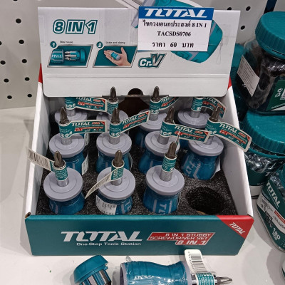 BỘ TUA VÍT 8 TRONG 1 TOTAL TACSDS0706 - HÀNG CHÍNH HÃNG