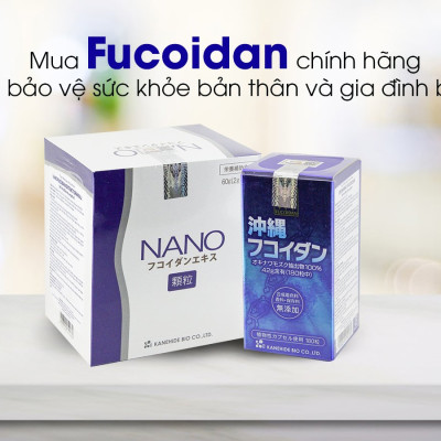 Combo Viên Uống Okinawa Fucoidan 180v Và Nano 30 Gói Hỗ Trợ Ức Chế Tăng Trưởng Tế Bào Ung Thư, Tăng Cường Hệ Miễn Dịch Cho Cơ Thể
