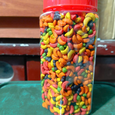 1 HŨ HẠT TRÁI CÂY ZUM THÁI (300G) LÀM THỨC ĂN CHO MỌI DÒNG VẸT