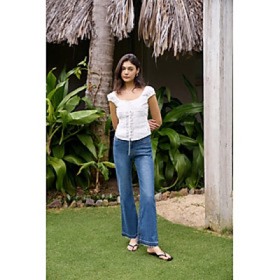 DOTTIE - Quần Jeans Loe Xẻ Lai Nữ - Q0046