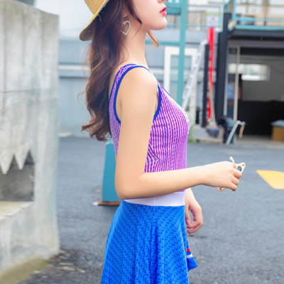 Đồ Bơi Nữ Một Mảnh Kín Đáo Kiểu Váy Thể Thao ATI32 MayHomes Women One-Piece Swimwear