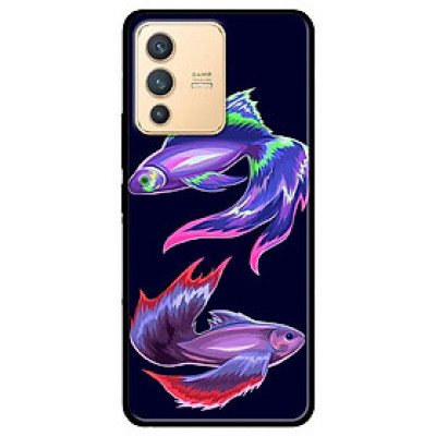 Ốp lưng dành cho Vivo V23 5G / S12 - Vivo Y15s / Y15A - Cặp Đôi Cá Tím