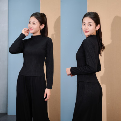 LAROMA Bộ Quần Áo Thu Đông Cổ Cao Cho Nữ | Basic - Trẻ Trung - Giữ Ấm - Vải Thơm - Kháng Khuẩn - Mềm Mại - Co Dãn