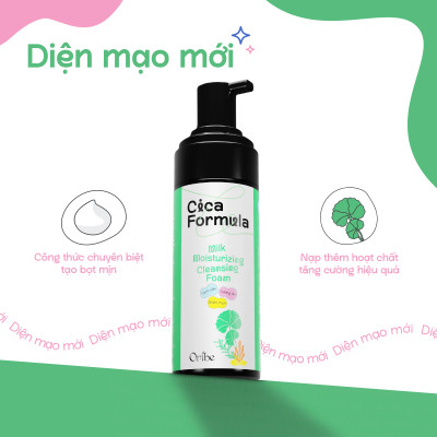 Sữa rửa mặt rau má tạo bọt Oribe làm sạch sâu dưỡng ẩm cho da mụn da dầu nhạy cảm 120ml