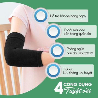 Đai khuỷu tay loại mềm Phiten elbow supporters soft type AP256014/AP256016