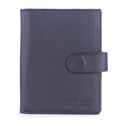 Ví Passport da bò bấm nút Huy Hoàng màu da, đen, nâu HC9107-08-09